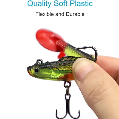 6PCS Wobblers Artificial Baits Fishing Tackle Soft Silicone Bait  Swimbait2027