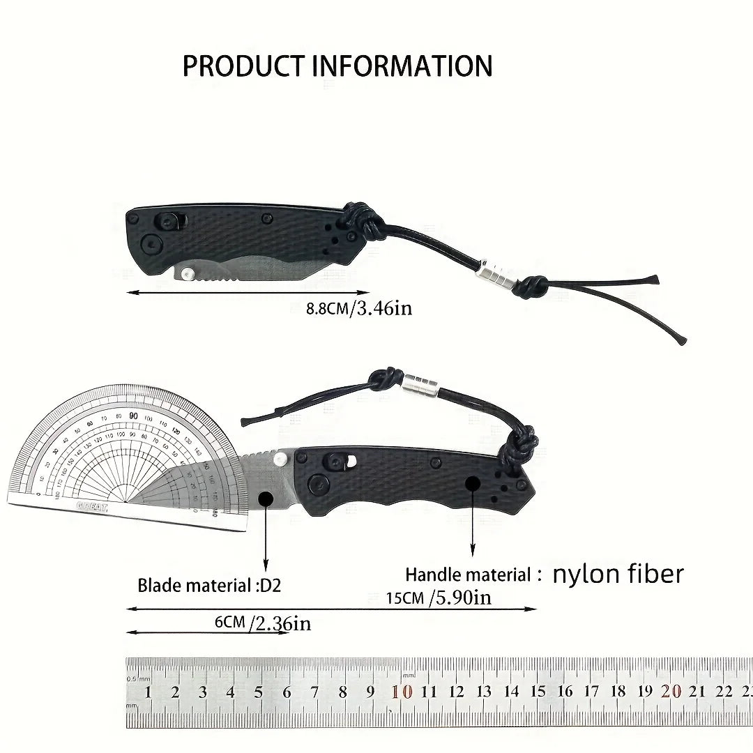 BM 290 model outdoor small knife, multifunctional folding knife, outdoor camping and fishing,