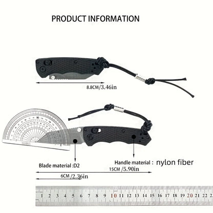 BM 290 model outdoor small knife, multifunctional folding knife, outdoor camping and fishing,