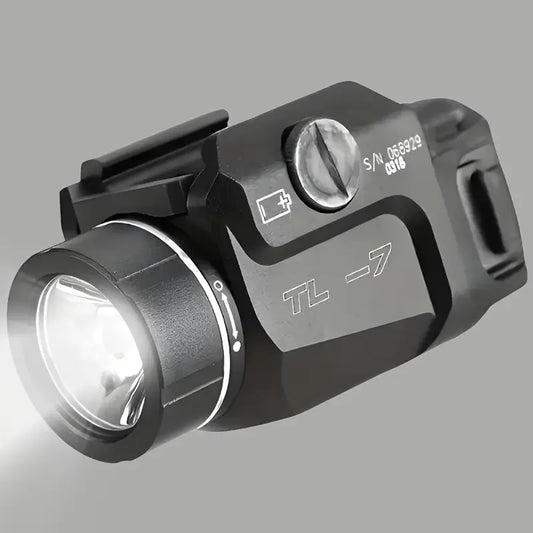 TLR7 Flashlight TR-7 X 500-Lumen Compact  Includes High, Low Paddle Switches and Key Kit, Black