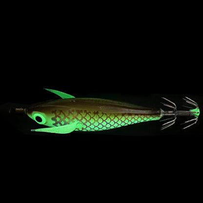 Luminous Squid Hook Squid Fishing Lure with 3D Eyes