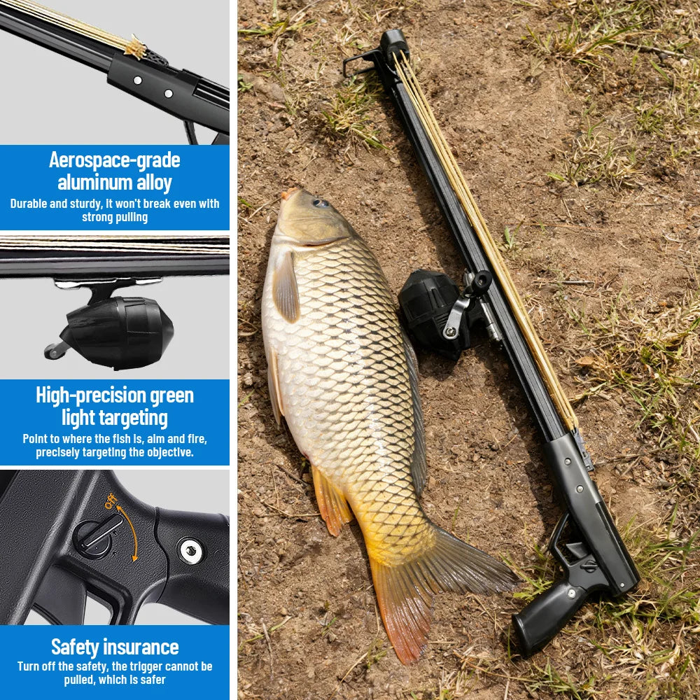 Fishing Slingshot Rod with Reel   Aluminum  Fishing Device