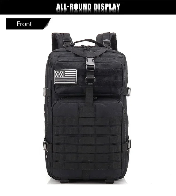 45L Man Hunting Tactical Backpacks Outdoor Traveling Trekking  Bags Outdoor 3P School Pack EDC Molle Pack for Hiking Bag