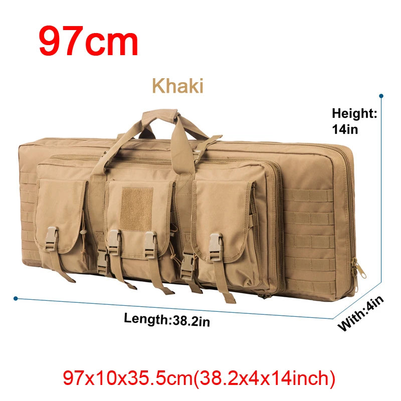 LQARMY 32 38 42 48 inch Double Rifle Case  Airsoft Gun Case