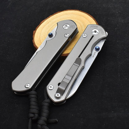 Chris Reeve CR S35VN Blade Ball Bearing  Titanium Alloy Survival Tool High Hardness Sharp EDC