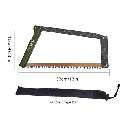 Folding Saw with Storage Bag Portable Wood Saw Aluminum Alloy Camping