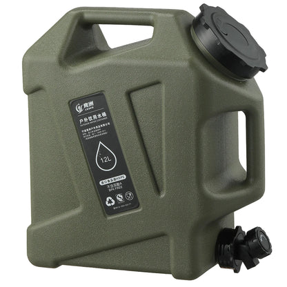 12L Camping Water Container Large Capacity No Leakage BPA Free