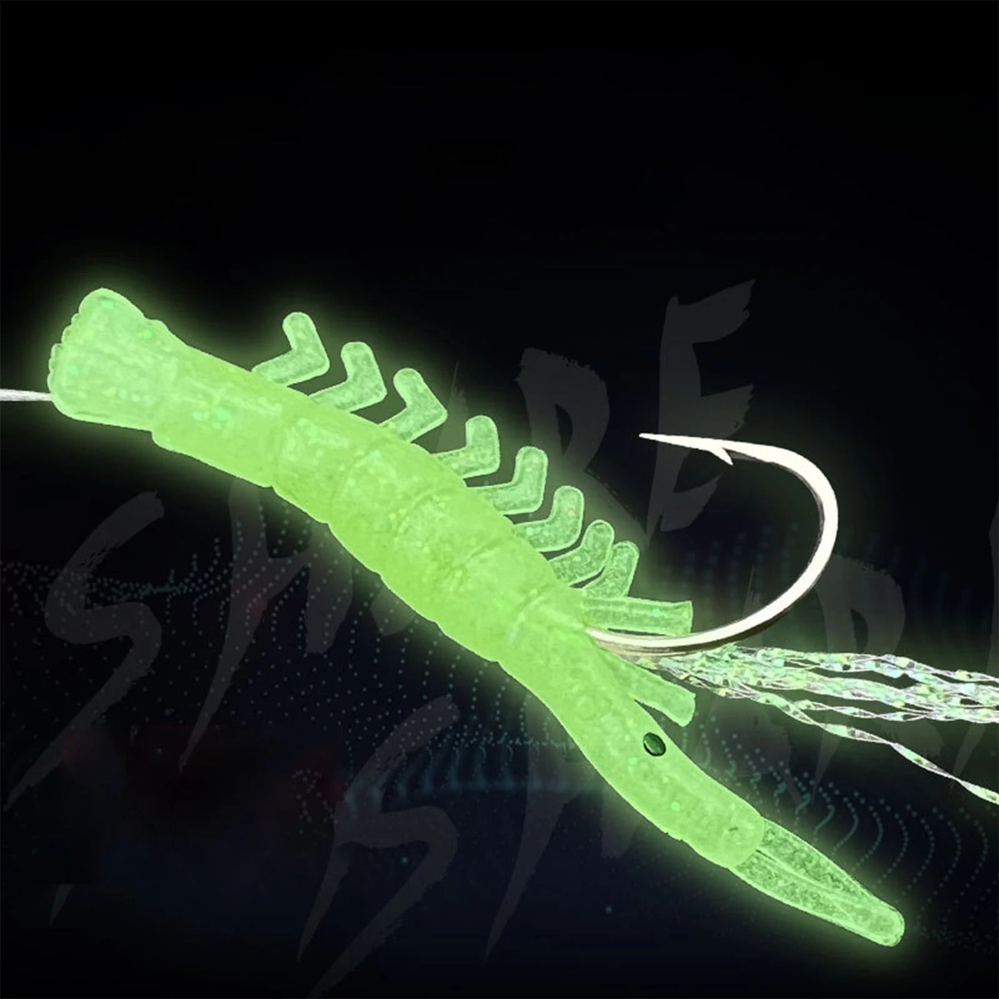 Luminous Shrimp Lure Set Shrimp Bait Hooks Shrimp Fishhooks Fishing Tackles for Sea Fishing