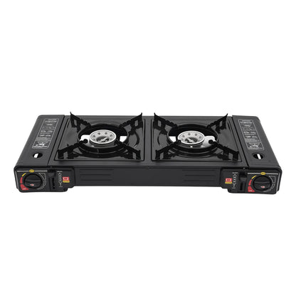 Portable Camping Stove with Storage Case, 2 Burner
