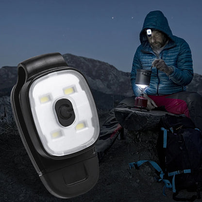 2-10PCS LED Clip Flashlight USB Charging LED Multifunction Lightweight Warning Lights for Night Walking