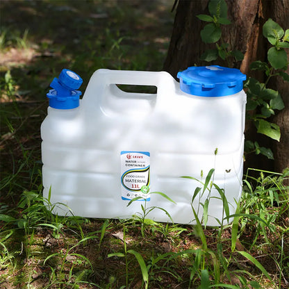 10/11/12L Drinking Water Container with Spigot Leakproof Camping Water Tank Large Capacity