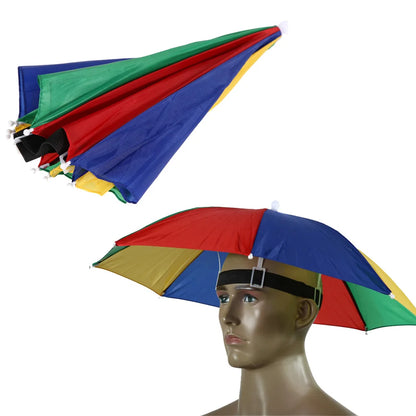 Outdoor Foldable Head Umbrella Hat