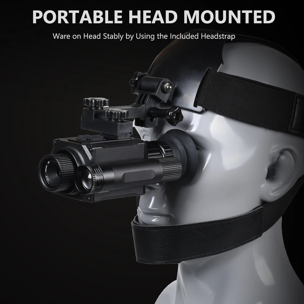 Megaorei NK006 Helmet Night Vision Monocular Long-Distance Infrared 5X Zoom 1080P