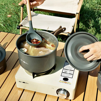 3Pcs Camping Cooking Set Camping Pots and Pans Set Camping Cookware Mess Kit for Backpacking Camping Hiking and Picnic