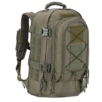 LQARMY 60L Male Travel Tactical backpack  Hiking Camping  Expandable