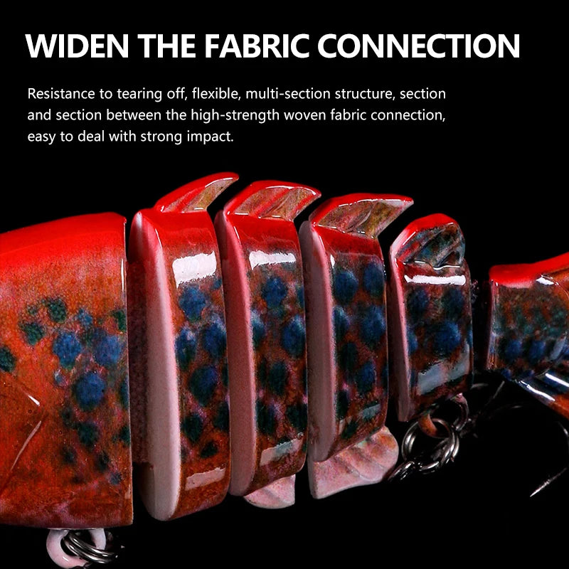 8cm 13g 10PCS Fishing Lure Swimbait Lifelike Fishing Hard Lure Crankbait With 2 Hook Fishing Baits