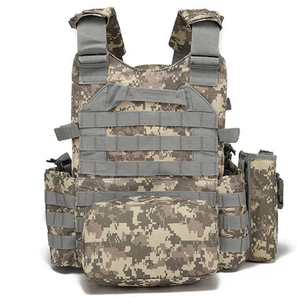 Nylon Tactical Vest Body Armor Hunting Carrier Airsoft Accessories CS Combat MOLLE Camo Military Army Vest for Outdoor Hunting