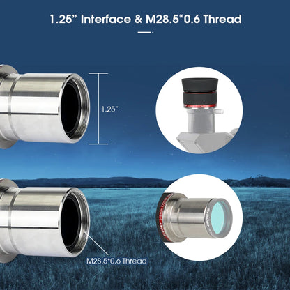 Svbony SV215 Zoom Eyepiece,1.25 Inch 3-8mm,with Parfocal Design,Telescope Accessory