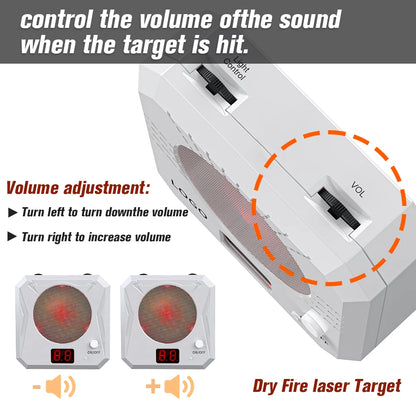 Infrared Induction Electronic Scoring Laser Target Color Sensitive Shooting Practice with Sound Effects