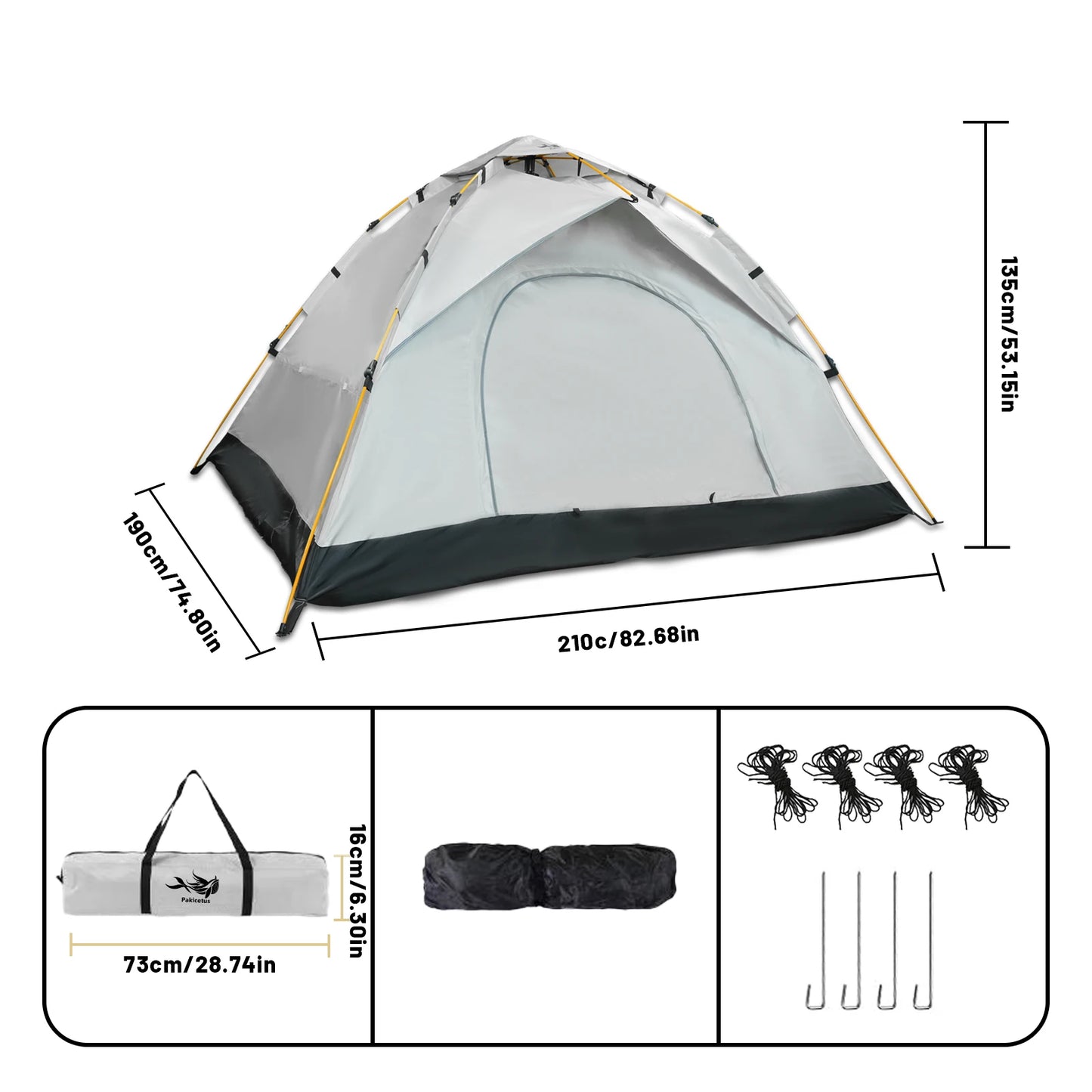 2-4 Person Camping Windproof Tents, Easy To Set Up, lightweight ,,Suitable For Family Travel, Outdoor Camping