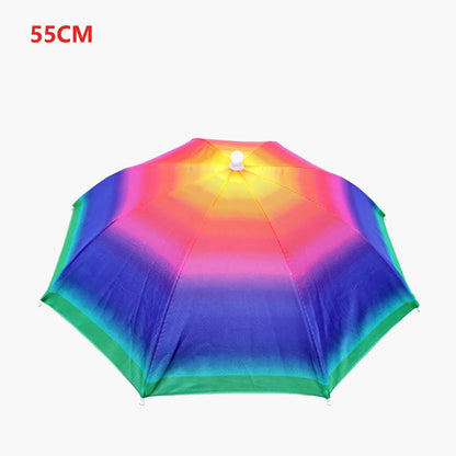 Outdoor Foldable Head Umbrella Hat