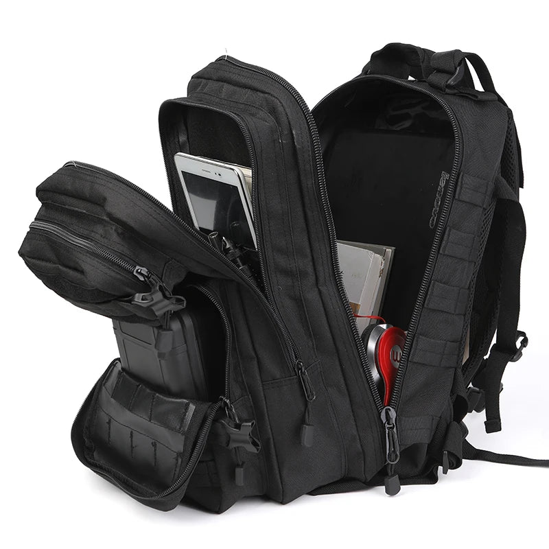 LQARMY 35L Tactical Backpack Molle Assault Rucksack Men Women Backpacks