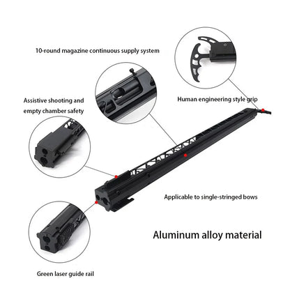 Powerful Slingshot Compound Bow Metal Hunting Catapult Continuous Fire Accessories Steel Ball Arrow Fishing Shooting Recurve Bow