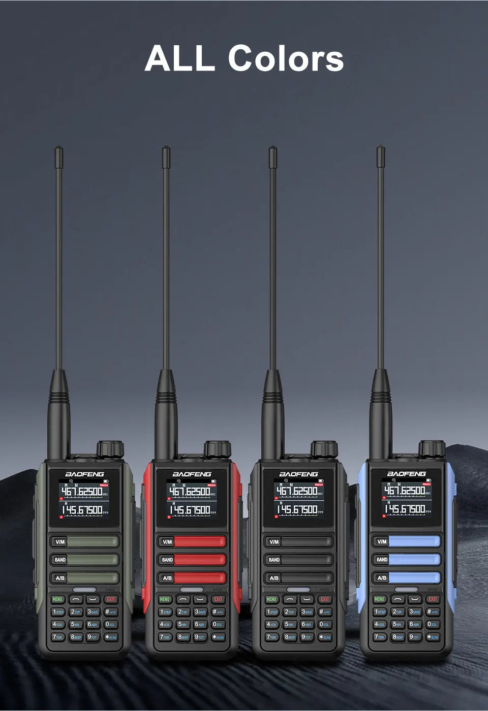 Upgrade Baofeng UV16M V2 Walkie Talkie 15W High Capacity AM FM 2-Way Radio Full Band LCD 999CH Frequency Copy NOAA Noise Reduce