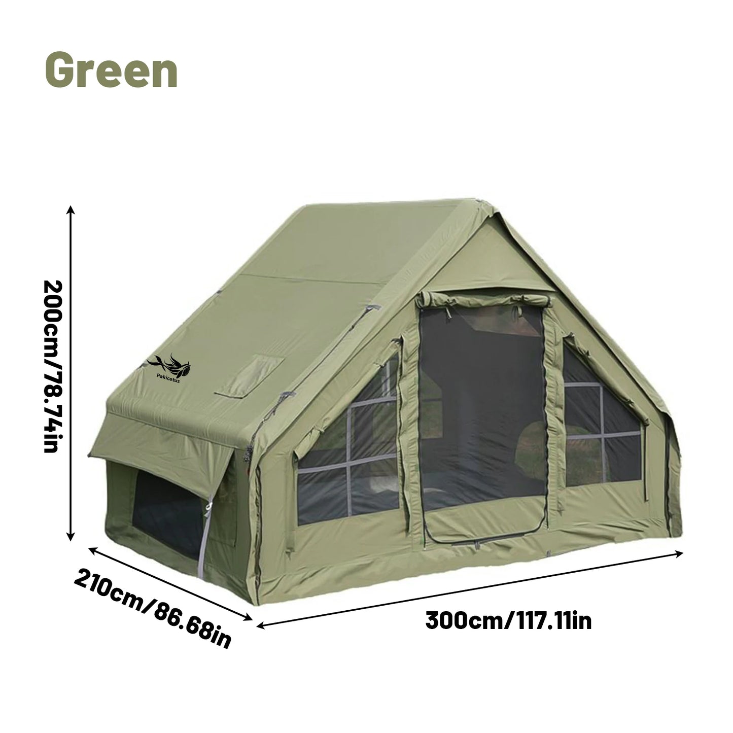 Inflatable Tents For Adult Camping, Luxury Camping Tents, Inflatable Tents With Stove Plug, 4/6/8 Person Family Camping
