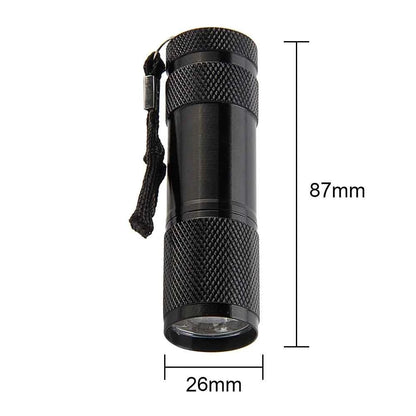 Mini Flashlight with Rope Professional Purple Light