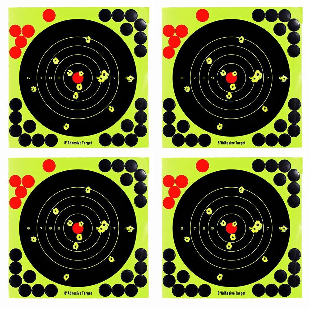 100-10PCS 8-inch Splatter Target High Visibility Adhesive Shooting Target Stickers Reactive