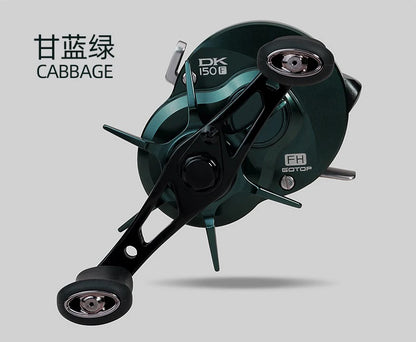 Kawa Fishing Reel Cast Drum Wheel DK100/150/200 Drag 7/15kg Casting Reel12+1BB Weigt 188/203g Metal Body Handle With Rubber Knob