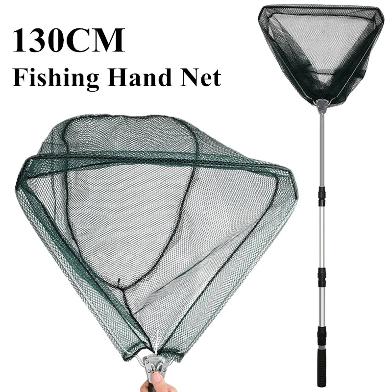 190cm 130cm 55cm Telescopic Landing Net Folding Fishing Pole Extending
