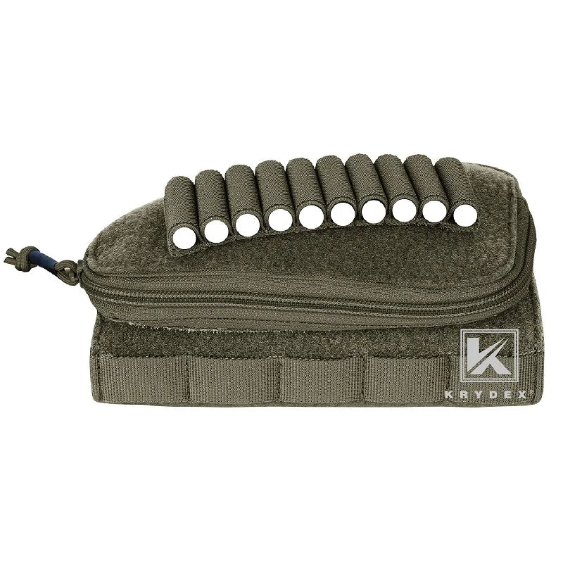 KRYDEX Tactical Rifle Stock Pack For Right Hand Cheeck Pad Buttstock