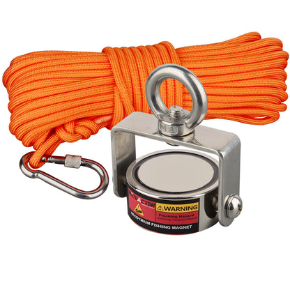 ONE Two Three Sides Fishing Magnet Kit 1200lb Super Strong Neodymium Magnet With 20m Rope