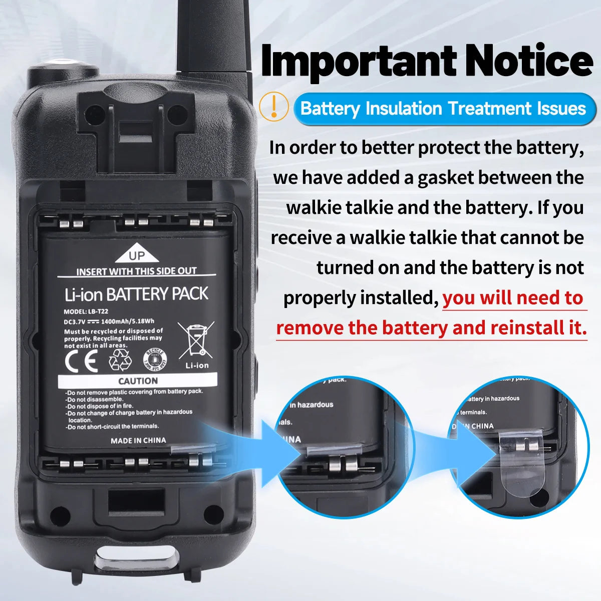 2PCS Baofeng F22 PMR 446MHz Mini Walkie Talkie Waterproof Type-C Licence-free NOAA Flashlight