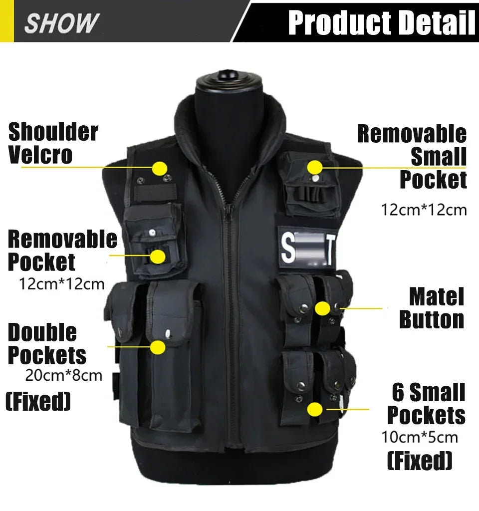 SWAT Multi Pockets Tactical Vest Hunting Outdoor