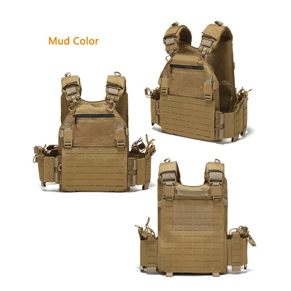 Outdoor training vest multi-functional MOLLE expansion convenient quick release vest waterproof and wear-resistant
