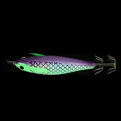 Luminous Squid Hook Squid Fishing Lure with 3D Eyes