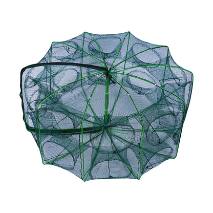 Folding lobster cage 2025  fish shrimp crayfish crab fishing net nylon material