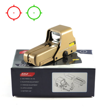 551 552 553 558 Red Green Dot Holographic Sight Scope Hunting Reflex Sight Riflescope 20mm Mount