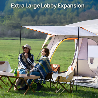 3-6 Person Camp Tent, Sunscreen, Anti-mosquito, Portable Tent,