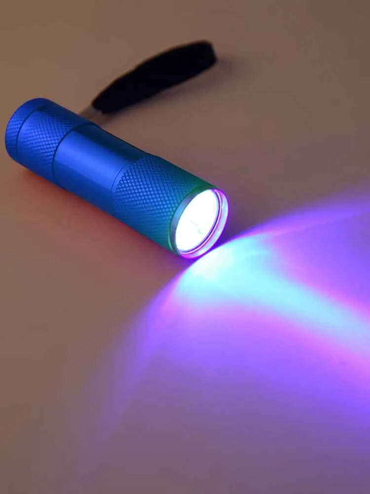 Mini Flashlight with Rope Professional Purple Light