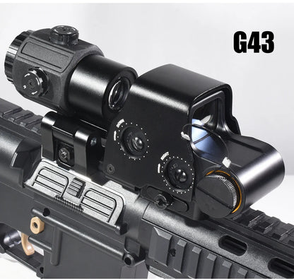 558 G33 Combo Hunting Holographic Sight Red Green Dot Reflex Tactical G43 G45 3X 5X Magnifier Sight Folding Side Flip Riflescope