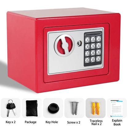 Ireproof Safes with Fireproof Money Bag Sensor Light Digital Keypad Home Safe