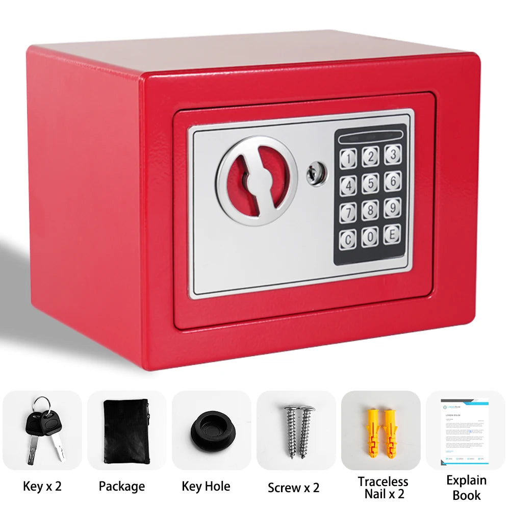 Ireproof Safes with Fireproof Money Bag Sensor Light Digital Keypad Home Safe