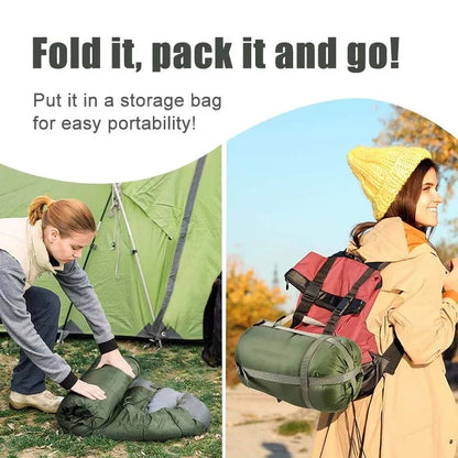Camping Sleeping Bag Lightweight Backpacking Outdoor Mummy Cotton Winter Sleeping Bag