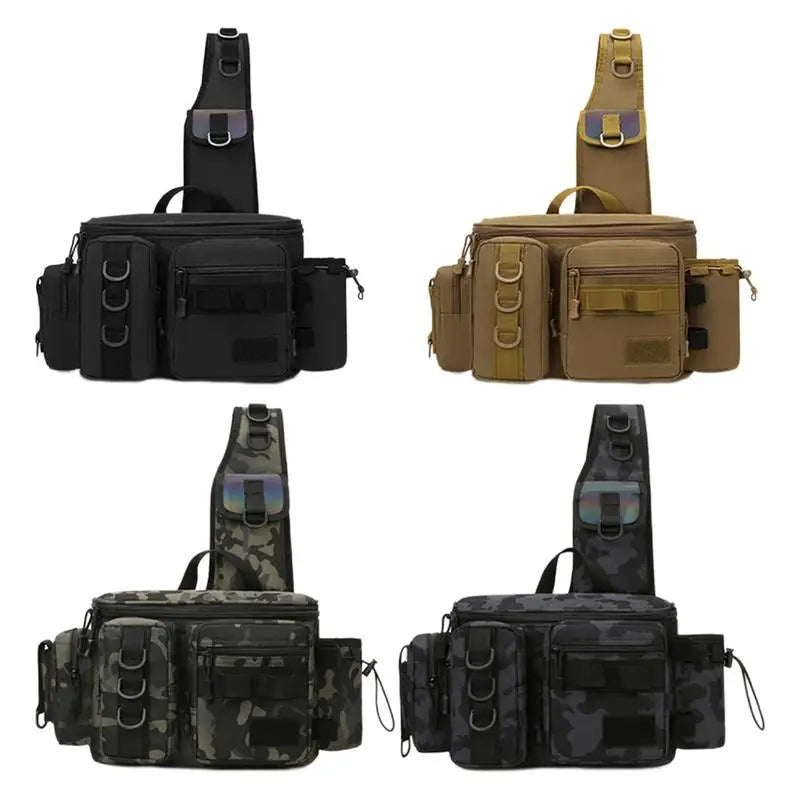 Fishing Waist Pack Sling Bag Water-Resistant  Lightweight