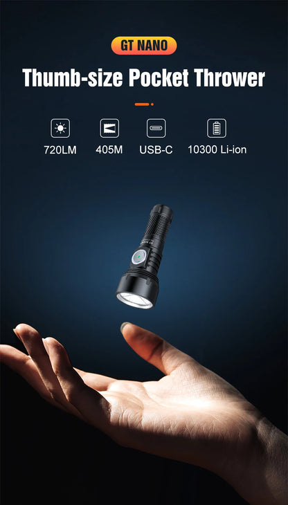 Professional Outdoor Flashlight   450 meters USB TYPE