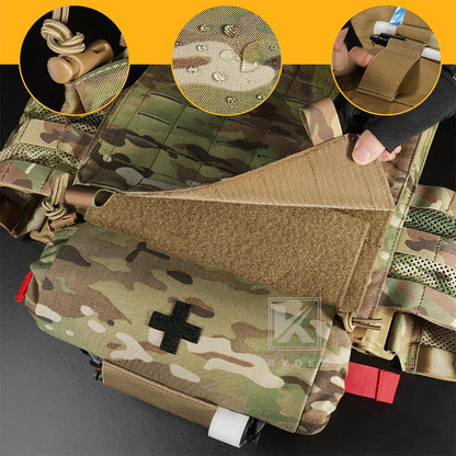 KRYDEX Tactical Roll Up Medic Pouch First Aid Trauma EMT